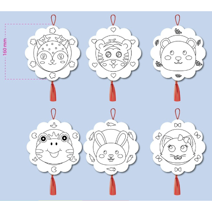 Đèn Lồng cho bé tự tô màu và lắp ráp vui TẾT TRUNG THU