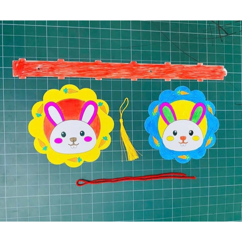 Đèn Lồng cho bé tự tô màu và lắp ráp vui TẾT TRUNG THU