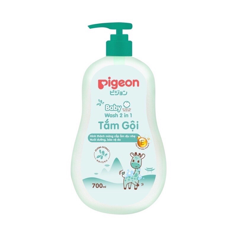 Sữa tắm gội Pigeon vòi 700ml/200ml