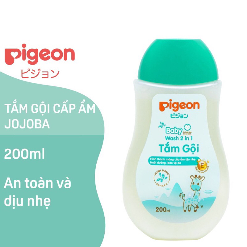 Sữa tắm gội Pigeon vòi 700ml/200ml
