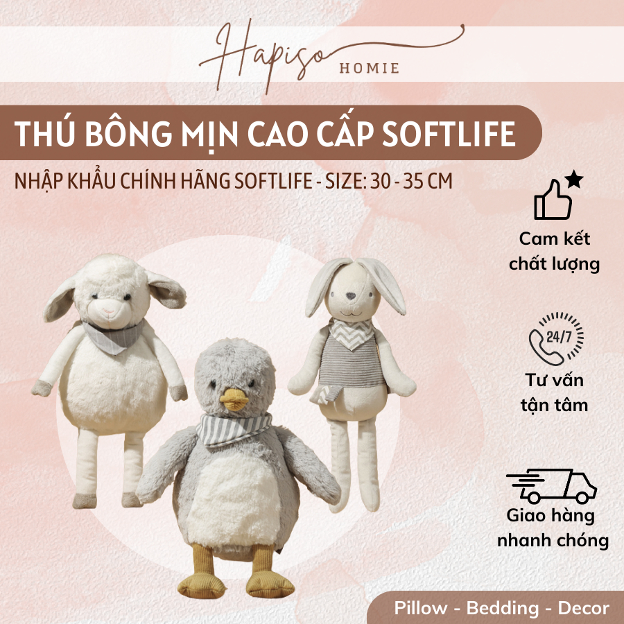 Gấu Bông Mịn Cao Cấp Soft Life