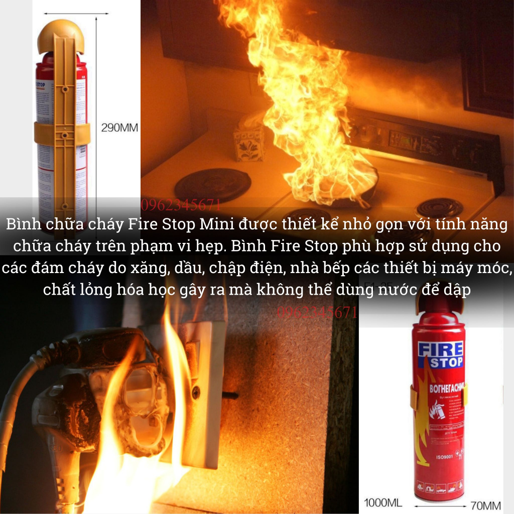 Bình chữa cháy cứu hỏa mini, Bình chữa cháy cứu hỏa mini trên ô tô xe hơi
