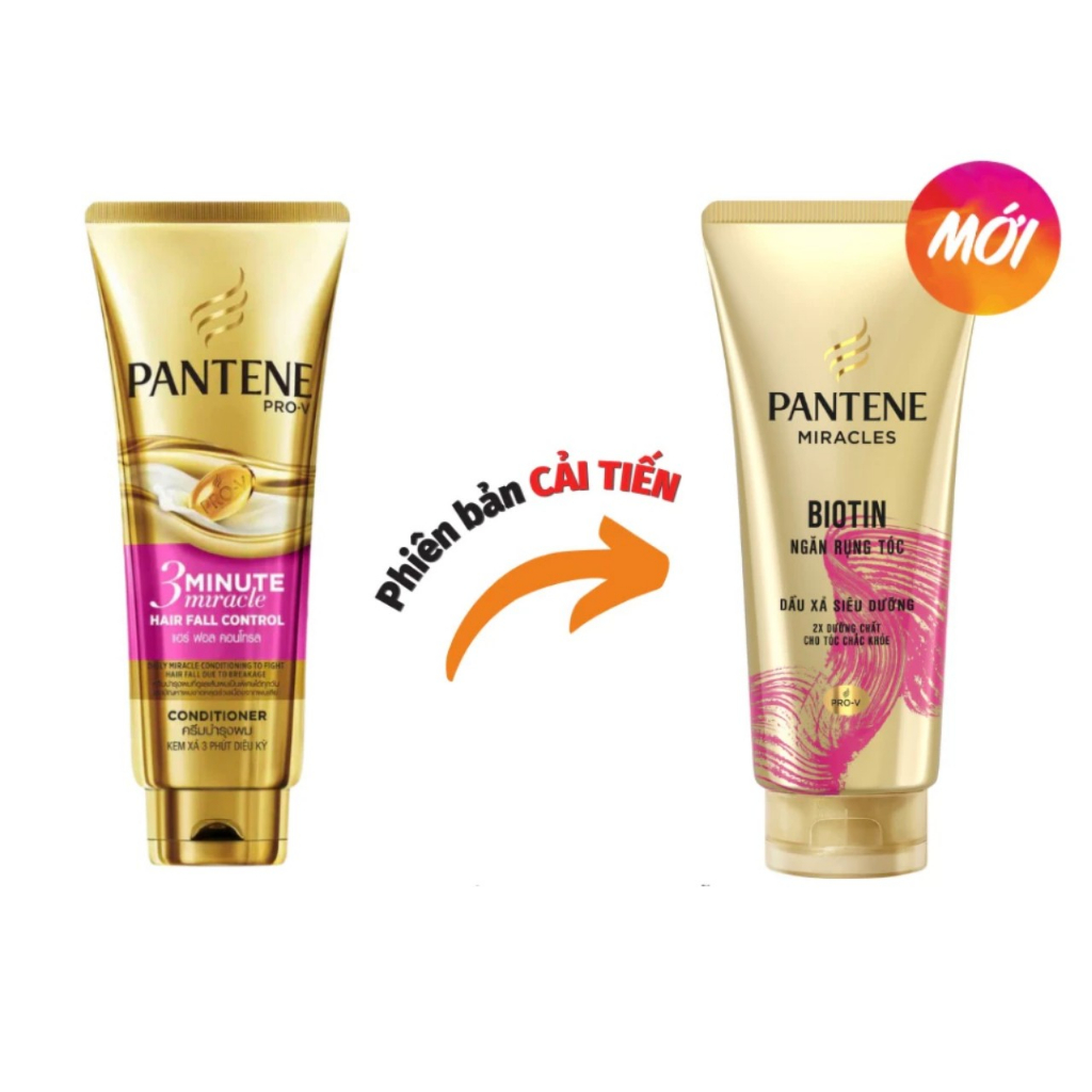 Dầu xả Pantene siêu dưỡng ngăn rụng tóc/ Phục Hồi Hư Tổn 3 Phút Diệu Kì tuýp 150ML