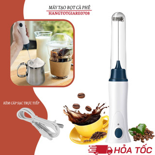 Máy tạo bọt cafe sạc điện - máy cầm tay tạo bọt sữa, đánh trứng, pha trà sữa đánh kem cheese nhỏ gọn tiện lợi
