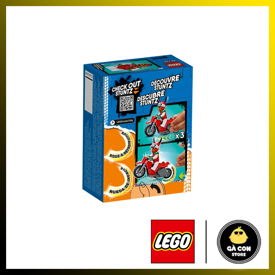 Lego CITY 60332 Reckless Scorpion Stunt Bike.