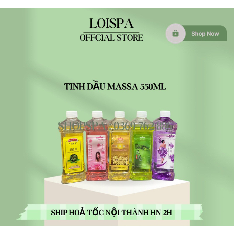 Tinh Dầu Massa Body 550ml , Massa Cho Cơ Thể Thư Giãn Tốt Cho Sức Khoẻ