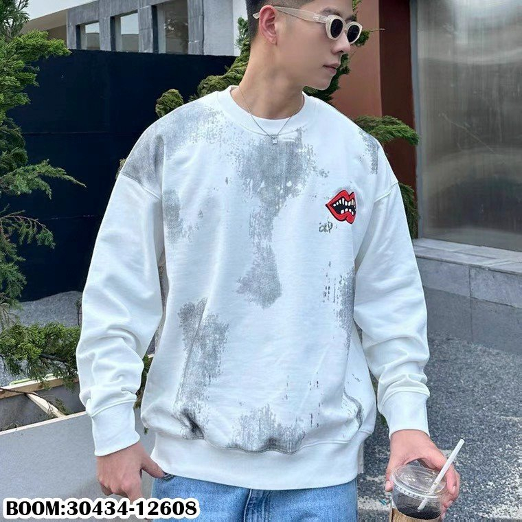 🔥Hot🔥Áo nỉ Chrome Hearts hình mỗi in loang thiết kế hot trend Nam Nữ Thu Đông 2023
