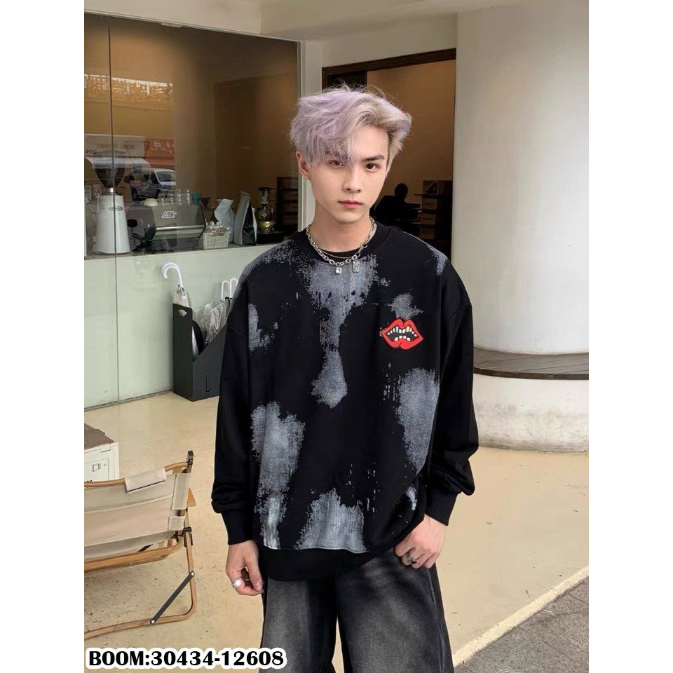 🔥Hot🔥Áo nỉ Chrome Hearts hình mỗi in loang thiết kế hot trend Nam Nữ Thu Đông 2023