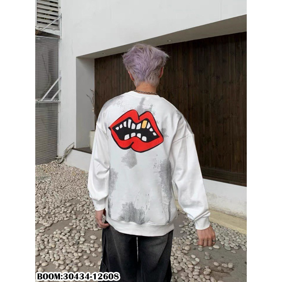 🔥Hot🔥Áo nỉ Chrome Hearts hình mỗi in loang thiết kế hot trend Nam Nữ Thu Đông 2023