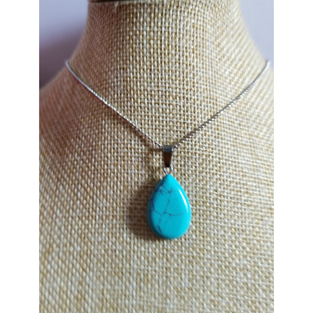 Mặt dây truyền đá ngọc lam hàng đấu Nhật theo kiện rất dễ đeo