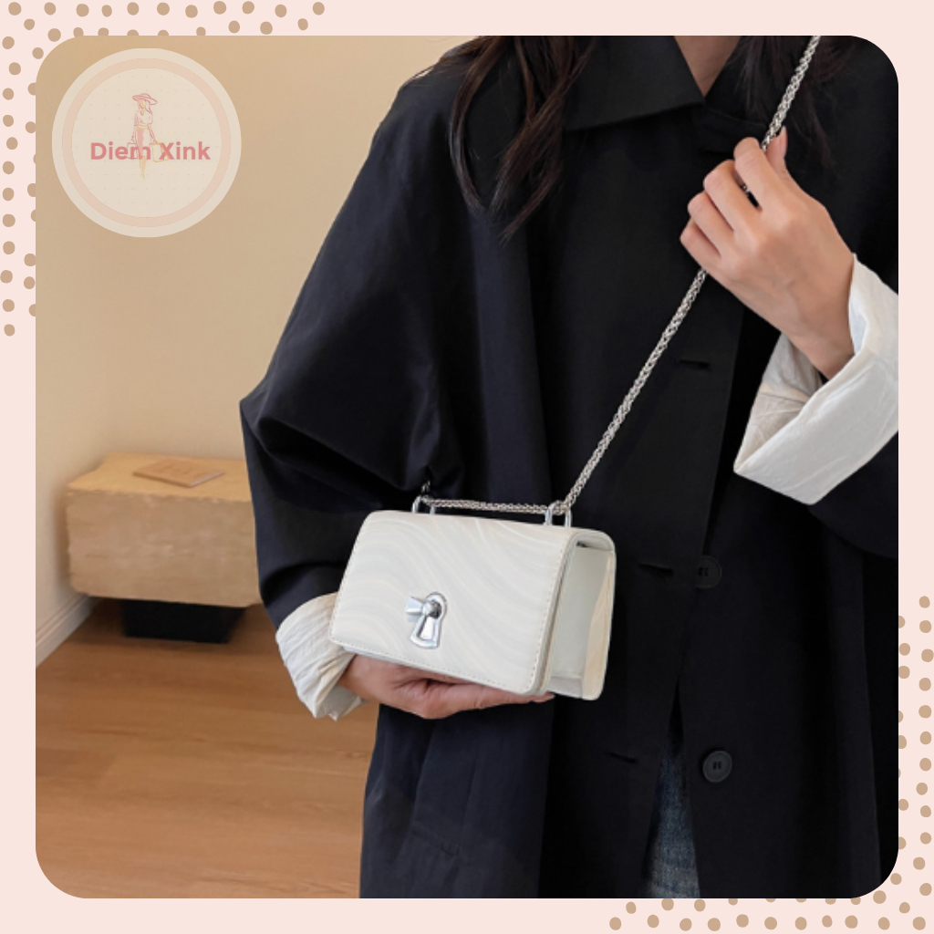 Túi Xách Nữ 2 Size 13 và 18 Cm, Túi Đeo Vai Đeo Chéo Phong Cách Hàn Quốc Xinh Xắn Đi Chơi Chụp Hình Hàng Quảng Châu