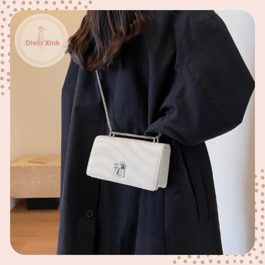 Túi Xách Nữ 2 Size 13 và 18 Cm, Túi Đeo Vai Đeo Chéo Phong Cách Hàn Quốc Xinh Xắn Đi Chơi Chụp Hình Hàng Quảng Châu