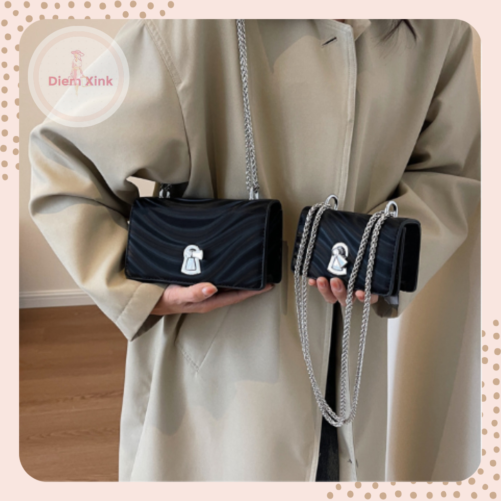 Túi Xách Nữ 2 Size 13 và 18 Cm, Túi Đeo Vai Đeo Chéo Phong Cách Hàn Quốc Xinh Xắn Đi Chơi Chụp Hình Hàng Quảng Châu