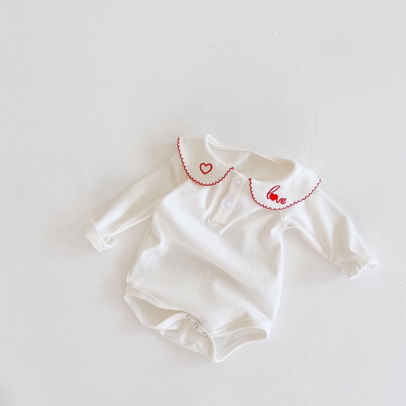 Bodysuit thêu dài tay cho bé 2023