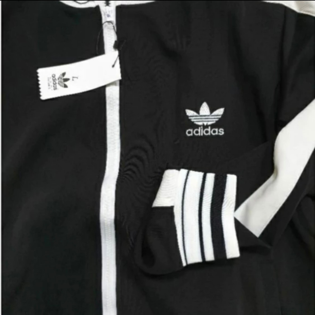 Áo Khoác Thể Thao Adidas Logo Thêu Chất Nỉ 2 Lớp Dày Dặn Cao Cấp