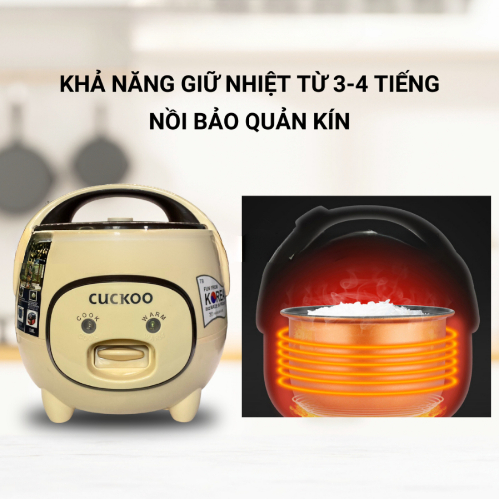 Nồi cơm điện Cuckoo, nồi cơm điện mini ALOKA dung tích 1,2L đến 1.8L  phù hợp cho 1-3 người ăn, công suất 700W siêu tiện