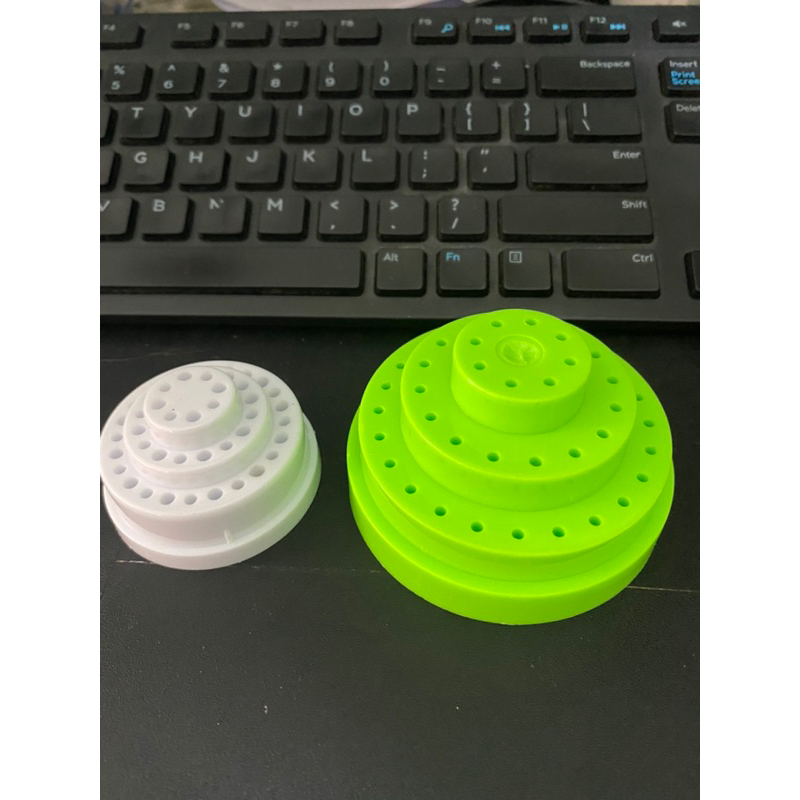 Hộp cắm mũi mài nhựa, mũi đánh bóng tay khoan chậm thẳng trong nha khoa hộp 3 tầng YN