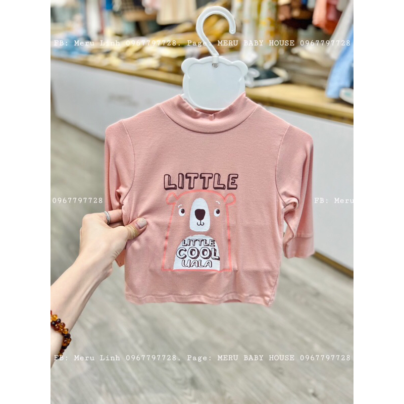 Áo giữ nhiệt cho bé Ualarogo 6 tháng - 5 tuổi vải Petit mềm mại thấm hút thoáng khi 2271-2272