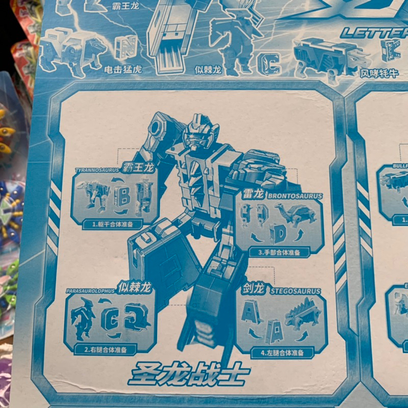 Vỉ 24 chữ cái biến hình Siêu nhân lắp ghép