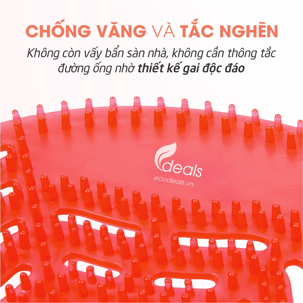 Combo 10 Tấm Lót Khử Mùi Bồn Tiểu & Lỗ Sàn ECODEALS P1 Fresher - Khử mùi gấp 3, tiết kiệm tối đa - Mùi ngẫu nhiên
