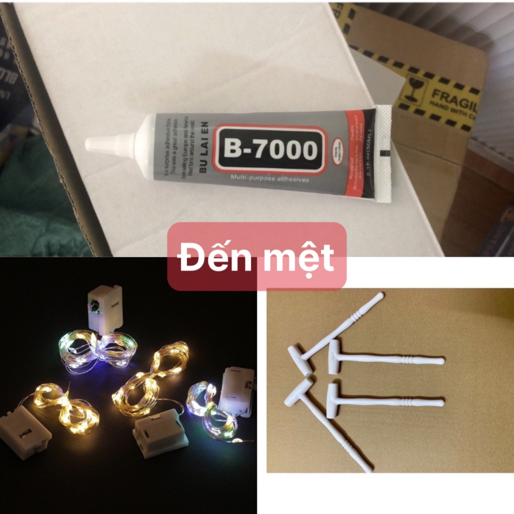 Búa hỗ trợ lắm ráp.KEO B7000 HỖ TRỢ LÀM CHẮC ĐỒ CHƠI ĐÈN NHÁY GIÚP ĐỒ CHƠI THÊM SINH ĐỘNG