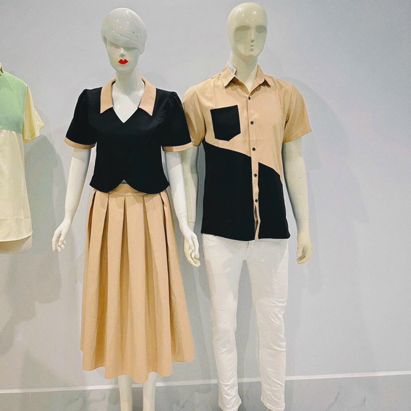 🔥Áo váy sơ mi cặp đôi siêu hot hit ❤️