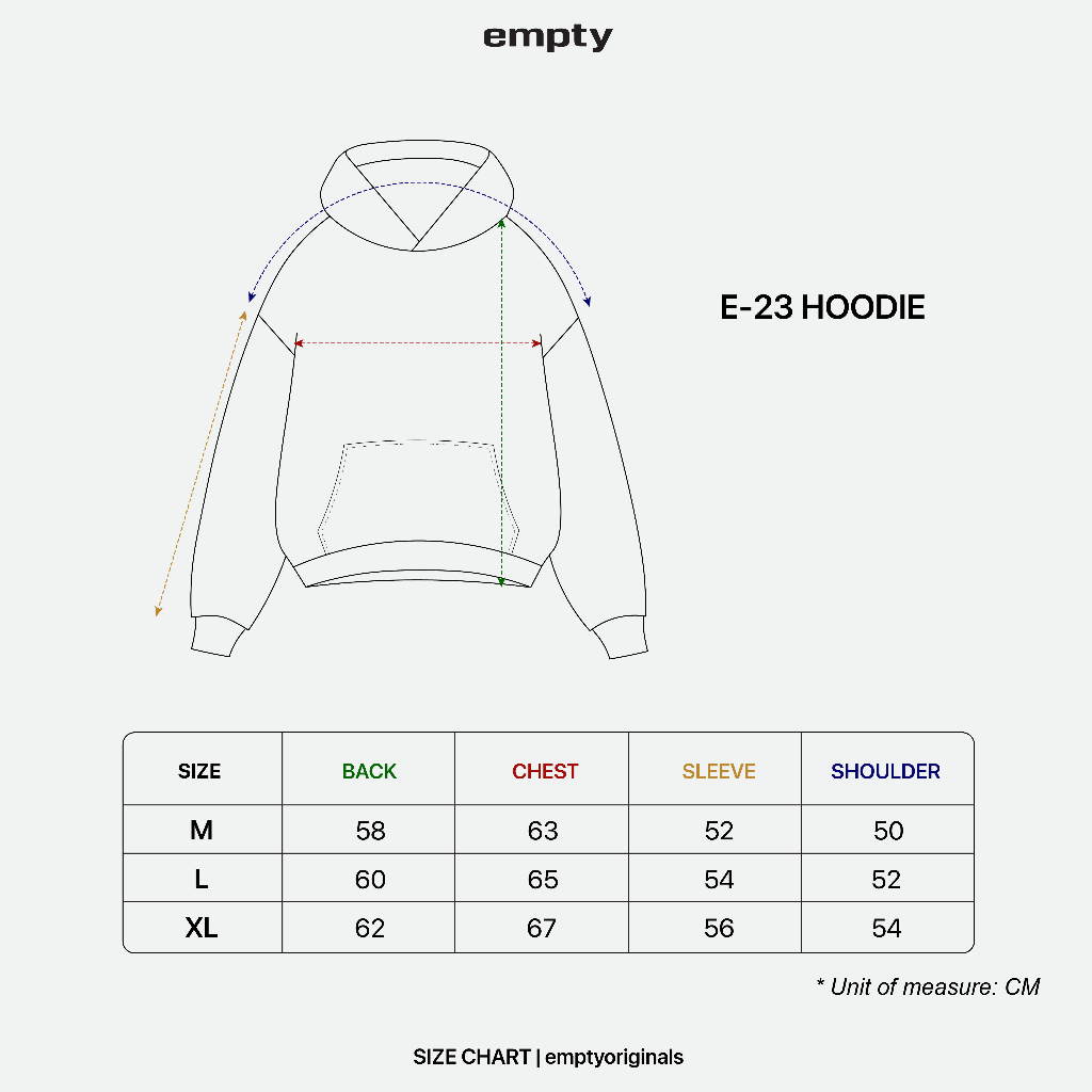 Áo Hoodie Nam | EMPTY E-23 'Light' Hoodie