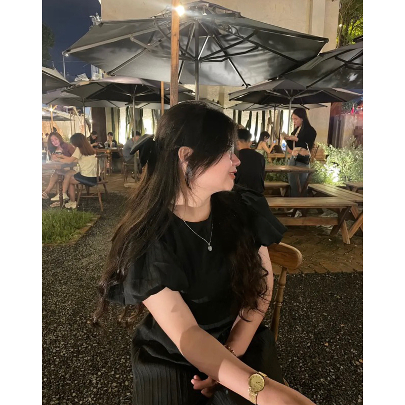 💥sỉ💥váy đen-trắng dáng dài-có khoá cho con ti