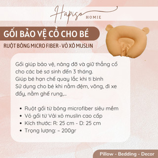 Gối Bảo Vệ Cổ Cho Bé - Thun Lụa