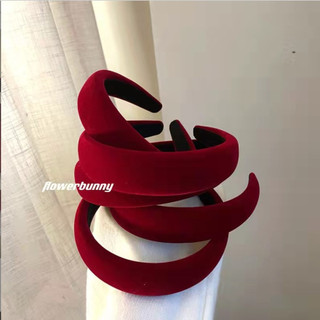 Bờm tóc nhung sẵn màu đen và đỏ