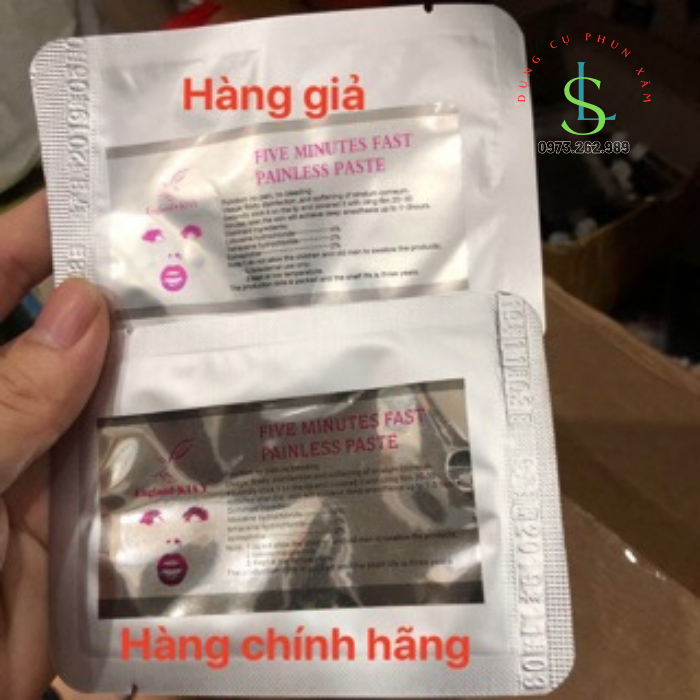 Tuýp kem te ruột hồng loại 1 dùng trong tattoo, phun xăm thẩm mỹ / thuybuishop