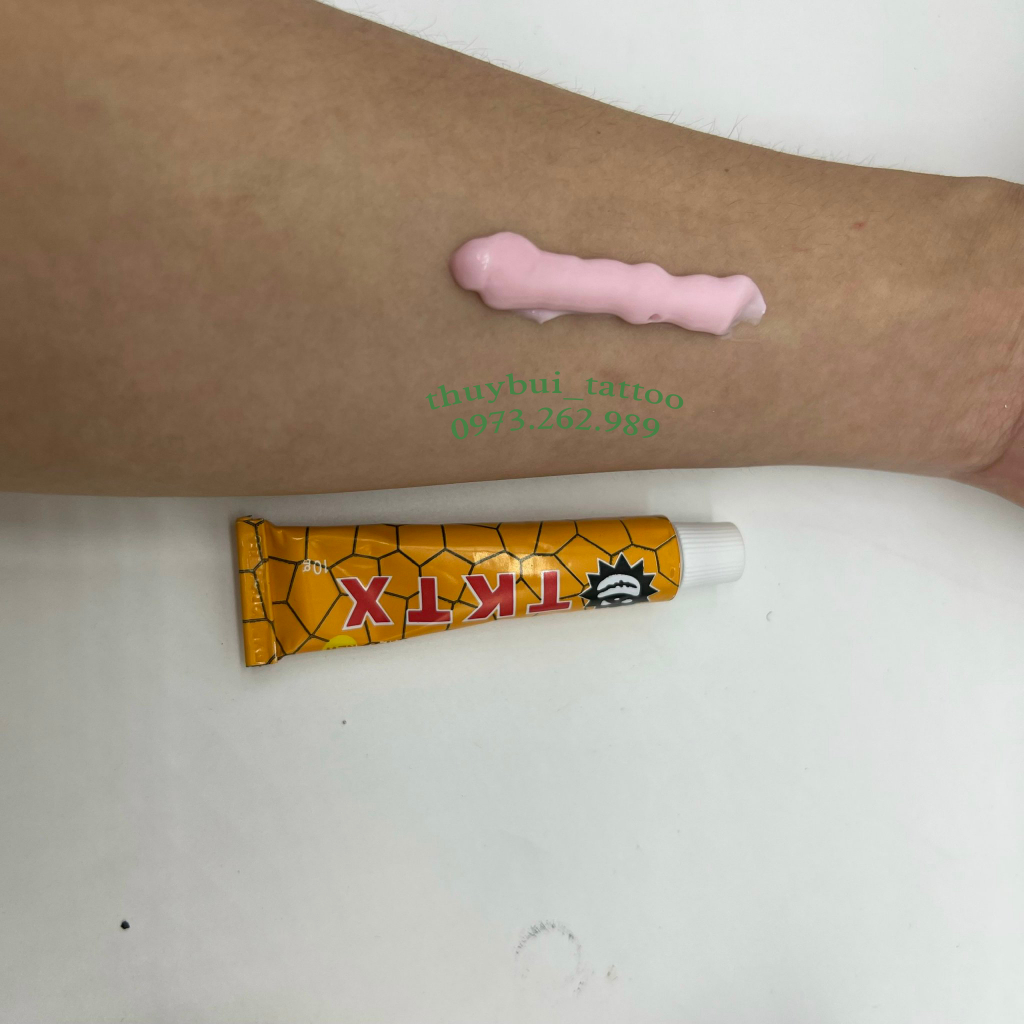 Tuýp kem te ruột hồng loại 1 dùng trong tattoo, phun xăm thẩm mỹ / thuybuishop