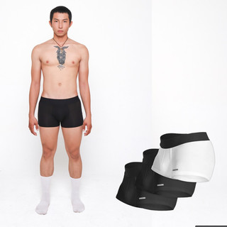 Hộp 3 quần lót nam, form boxer nam sip đùi Primus no logo