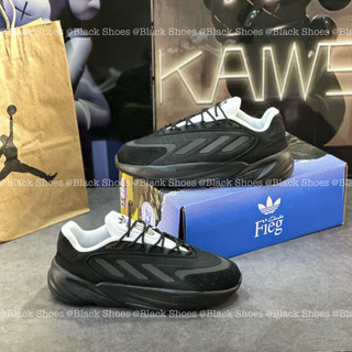 Giày Thể Thao Adidas Ozeliaa Core Black Ftw White Core Black,Giày Snneaker Ozeliaa Full Đen