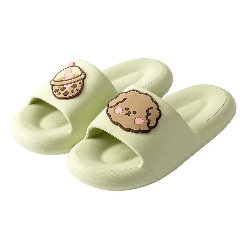 Dép nữ quai ngang đi trong nhà hình Gấu Trà Sữa dày dặn