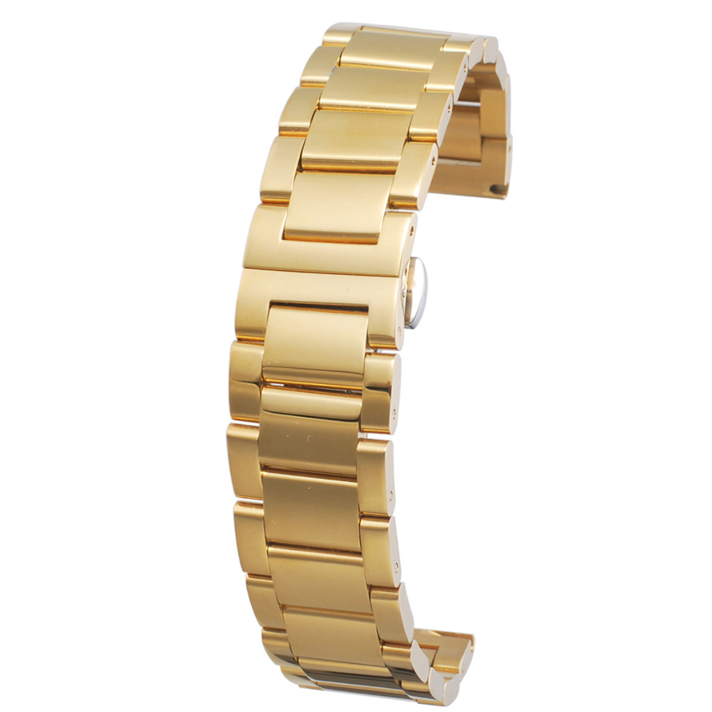 Dây đồng hồ kim loại đúc đặc ngàm nối cong chốt thông minh size 14mm 16mm 18mm 20mm 22mm 24mm 20 22 mm dây thép không rỉ