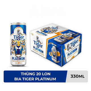 Hỏa tốc hcm thùng 20 lon bia lúa mì tiger platinum wheat lager 330ml/lon