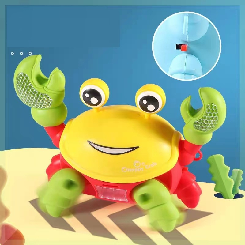 Đồ chơi con Cua, Rùa 3D chạy pin có phát nhạc và đèn nhiều màu cho bé - Kích Thích Tư Duy Khám Phá Cho Bé