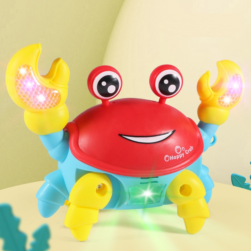 Đồ chơi con Cua, Rùa 3D chạy pin có phát nhạc và đèn nhiều màu cho bé - Kích Thích Tư Duy Khám Phá Cho Bé