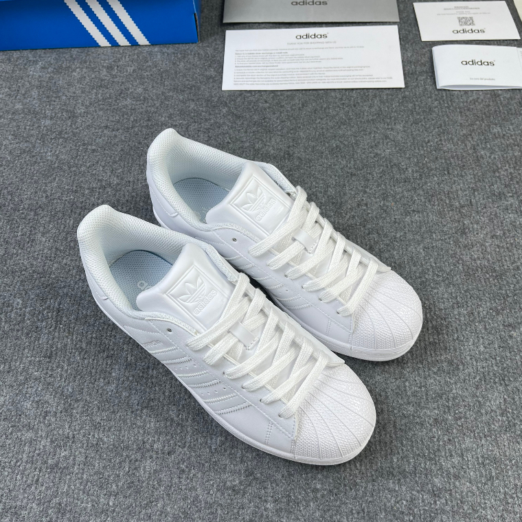 Giày_Adidas Superstar Triple White, Giày thể thao nam nữ Adidas mũi sò bản full trắng basic dễ mix đồ hottren,LylyMeo | BigBuy360 - bigbuy360.vn