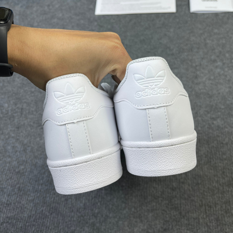 Giày_Adidas Superstar Triple White, Giày thể thao nam nữ Adidas mũi sò bản full trắng basic dễ mix đồ hottren,LylyMeo | BigBuy360 - bigbuy360.vn