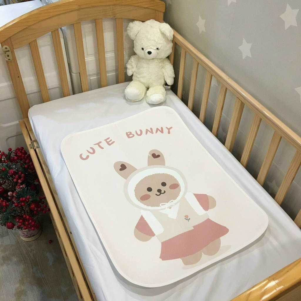 Tấm Lót Chống Thấm 4D Cho Bé Sơ Sinh - Tấm Lót Chống Thấm Phong Cách Hàn Cho Bé