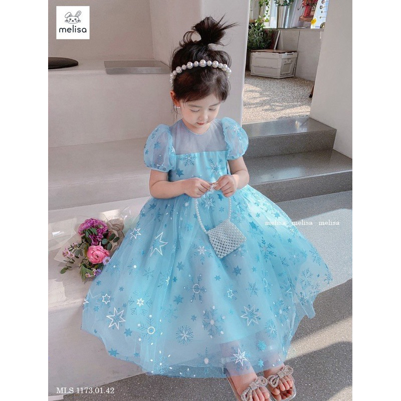 Đầm công chúa Melisa voan bồng bềnh xinh yêu cho bé 10-40kg