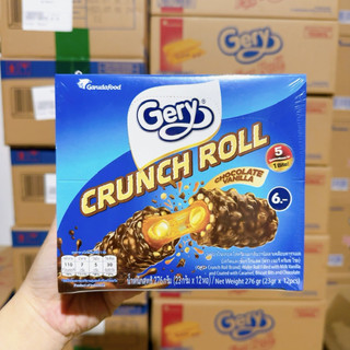Bánh Gery cuộn phủ socola hương vani-Crunch Roll Chocolate Vanilla 276Gr