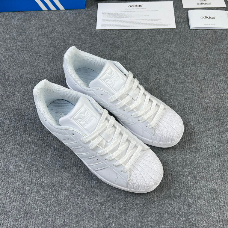 Giày Thể Thao Nam_Adidas Superstar Triple White Bản Cao Cấp, Giày_Adidas Mũi Sò Full Trắng Basic Full Box + Bill | BigBuy360 - bigbuy360.vn