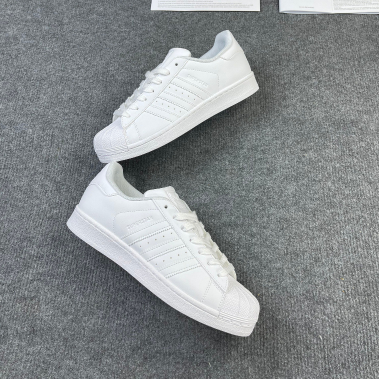 Giày Thể Thao Nam_Adidas Superstar Triple White Bản Cao Cấp, Giày_Adidas Mũi Sò Full Trắng Basic Full Box + Bill | BigBuy360 - bigbuy360.vn