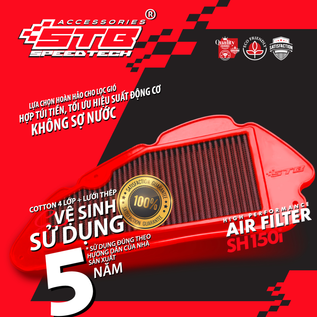 LỌC GIÓ STB SH125/150/350i TẨM DẦU
