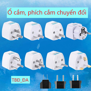 Ổ cẳm chuyển đổi phích cắm chuyển đổi 3 chân sang 2 chân đủ các tiêu chuẩn EU,US,UK
