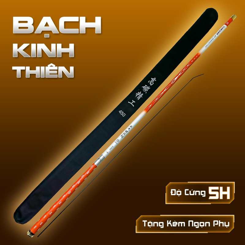 Cần câu tay Bạch Kinh 5H chính hãng ZTYL tặng kèm 1 ngọn phụ