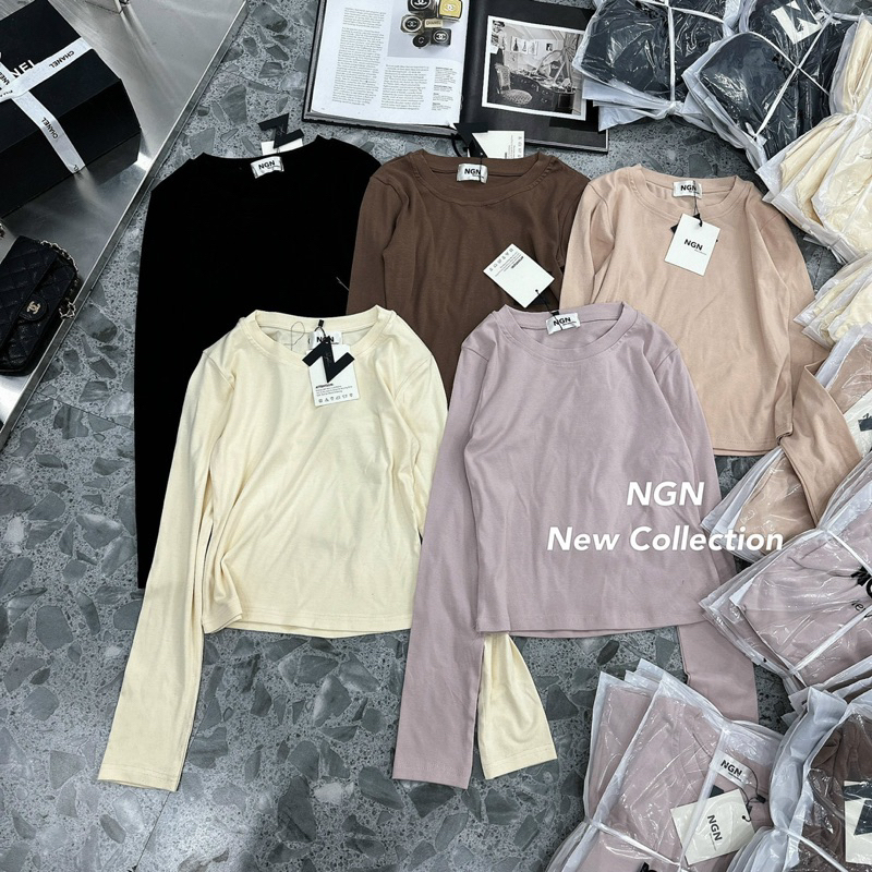 Áo Thun Dài Tay Ôm Sát Body Kim Anh Bùi